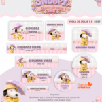 Arquivo Etiqueta Escolar SNOOPY