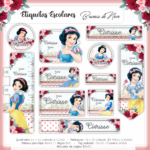 Arquivo Etiqueta Escolar Branca de Neve