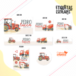 Arquivo Etiqueta Escolar CONSTRUÇÃO