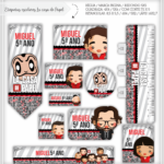 Arquivo Etiqueta Escolar La Casa de Papel