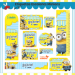 Arquivo Etiqueta Escolar MINIONS