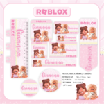 Arquivo Etiqueta Escolar ROBLOX MENINA