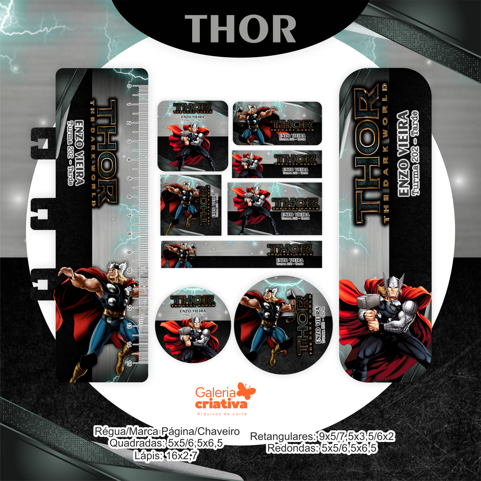 11 - THOR Arquivo Etiqueta Escolar THOR - Imagem 1