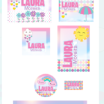 Arquivo Etiqueta Escolar Chuva de Amor