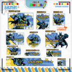 Arquivo Etiqueta Escolar BATMAN