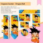 Arquivo Etiqueta Escolar Dragon Ball 01