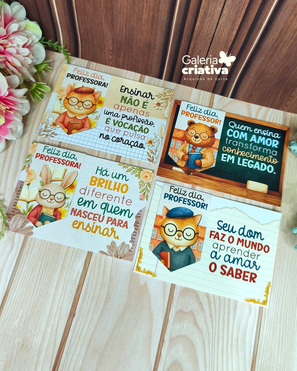 13 - Marcadores magnéticos Arquivo Dia dos Professores Marca Páginas Magnético - Imagem 1