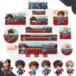 Arquivo Etiqueta Escolar ONE PIECE