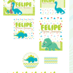 Arquivo Etiqueta Escolar Dinossauro Baby