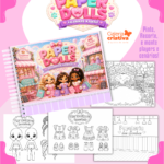 Arquivo Livrinho Paper Dolls Lojinhas Kawaii - Para Colorir