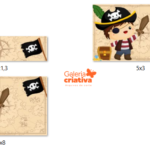 Arquivo Etiqueta Escolar PIRATAS