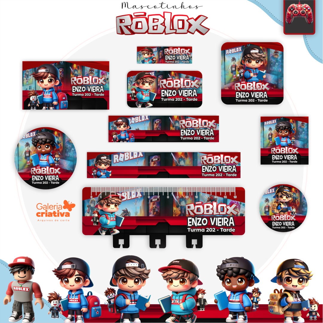 14) ROBLOX Arquivo Etiqueta Escolar ROBLOX - Imagem 1