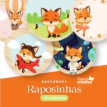 Kit Digital e Rascunhos para Plaquinhas Raposinhas