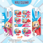 Arquivo Etiqueta Escolar ARLEQUINA