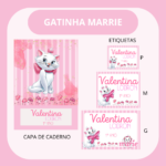 Arquivo Etiqueta Escolar GATINHA MARIE