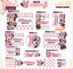 Arquivo Etiqueta Escolar MINNIE ROSA