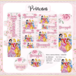 Arquivo Etiqueta Escolar PRINCESAS