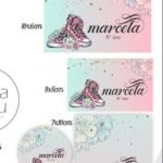 Arquivo Etiqueta Escolar Tênis Menina