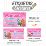 Arquivo Etiqueta Escolar PATRULHA MENINA