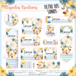 Arquivo Etiqueta Escolar Filtro dos Sonhos