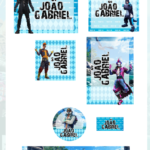 Arquivo Etiqueta Escolar Fortnite