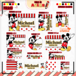 Arquivo Etiqueta Escolar MICKEY
