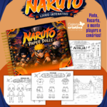 Arquivo Livrinho Paper Dolls Naruto - Para Colorir