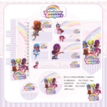 Arquivo Etiqueta Escolar RAINBOW RANGERS