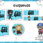 Arquivo Etiqueta Escolar SUPER HEROIS