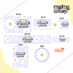 Arquivo Etiqueta Escolar FLORAL TEEN