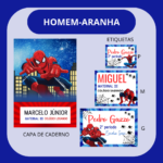Arquivo Etiqueta Escolar HOMEM ARANHA CUTE