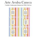 Arquivo Arte Digital Sublimação Caneca Colorida