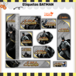Arquivo Etiqueta Escolar BATMAN