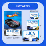 Arquivo Etiqueta Escolar HOT WHEELS