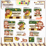 Arquivo Etiqueta Escolar MACAQUINHO