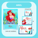 Arquivo Encadernação Baby Ariel Pequena Sereia.