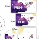 Arquivo Etiqueta Escolar Astronauta