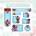 Arquivo Etiqueta Escolar Brawl Star