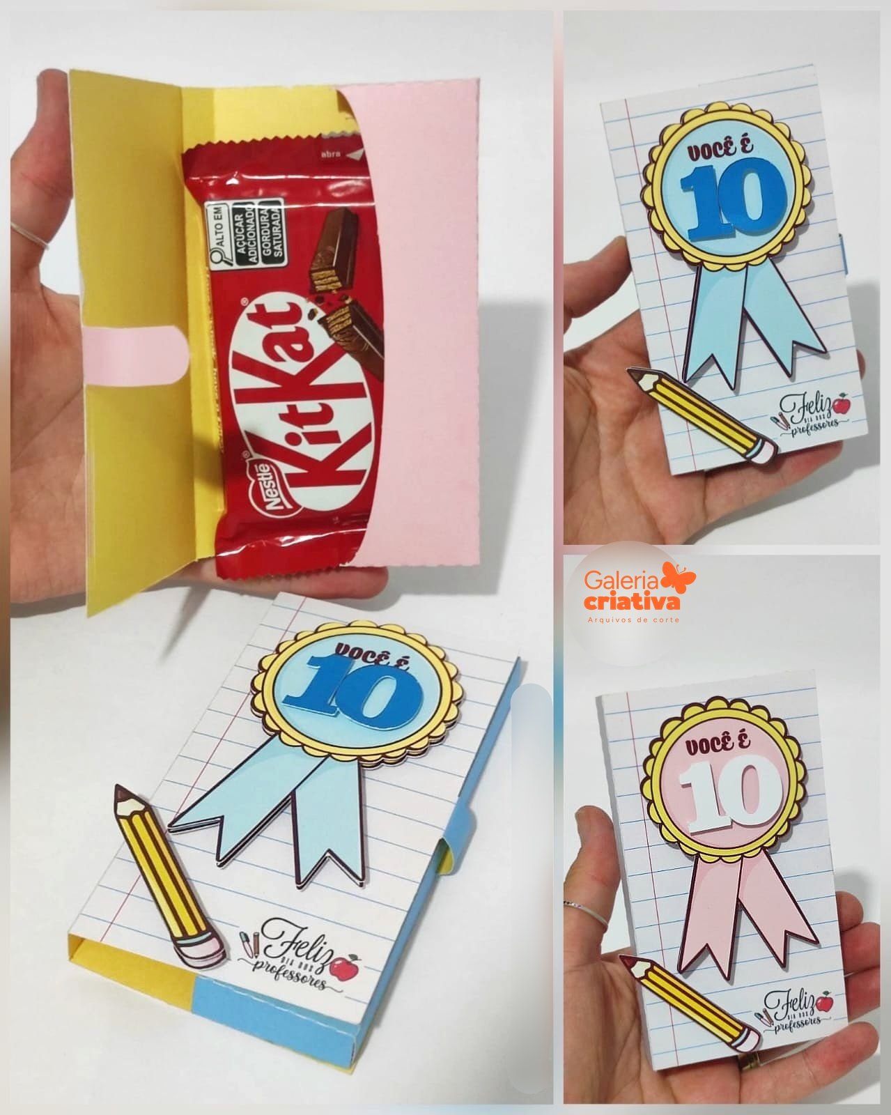 2 - CAIXA KIT KAT LIVRINHO Arquivo Dia dos Professores Caixa Kit Kat - Imagem 1