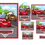 Arquivo Etiqueta Escolar Carros Disney