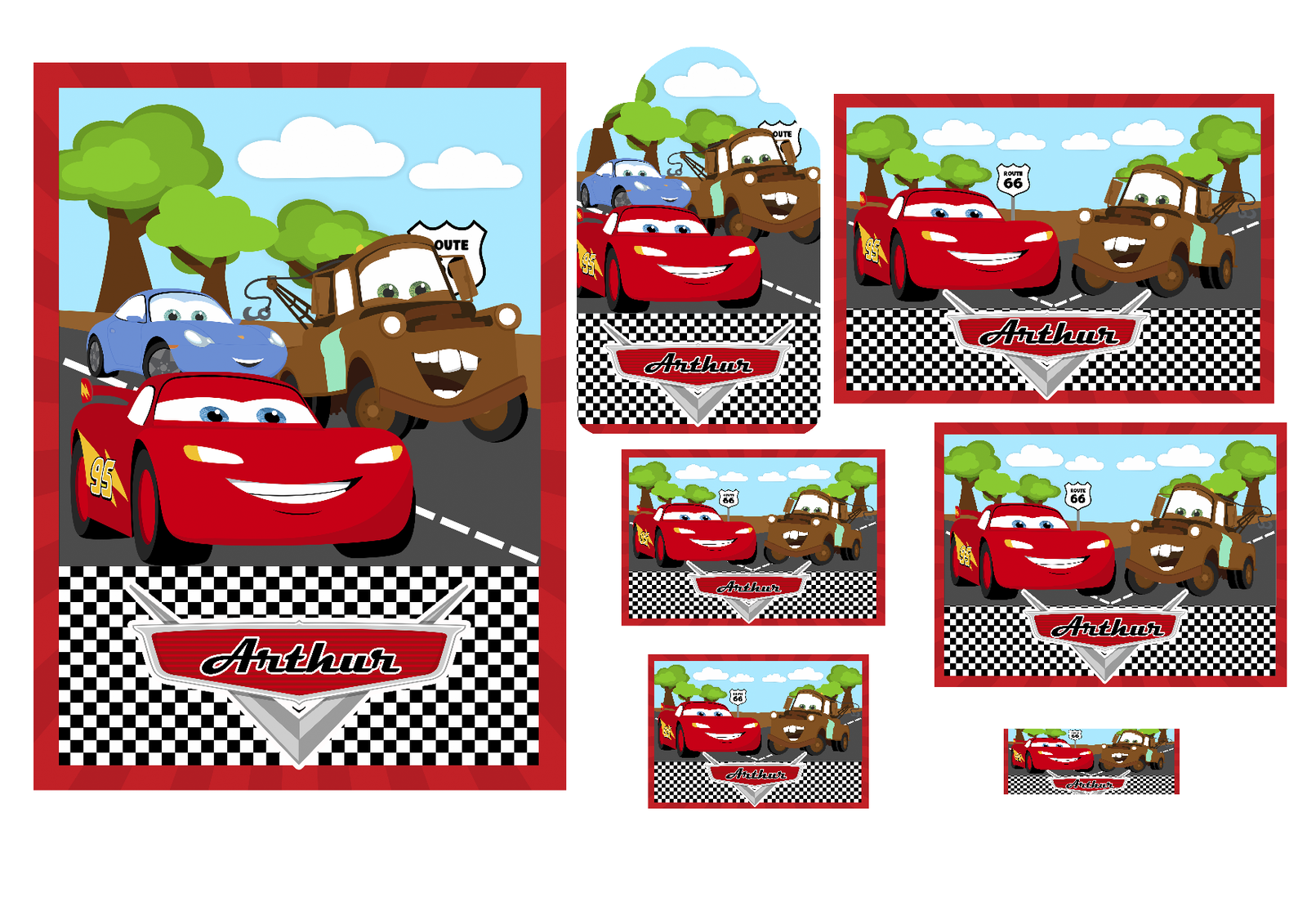 2 - Carros Disney Arquivo Etiqueta Escolar Carros Disney - Imagem 1