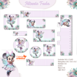 Arquivo Etiqueta Escolar MINNIE FADA