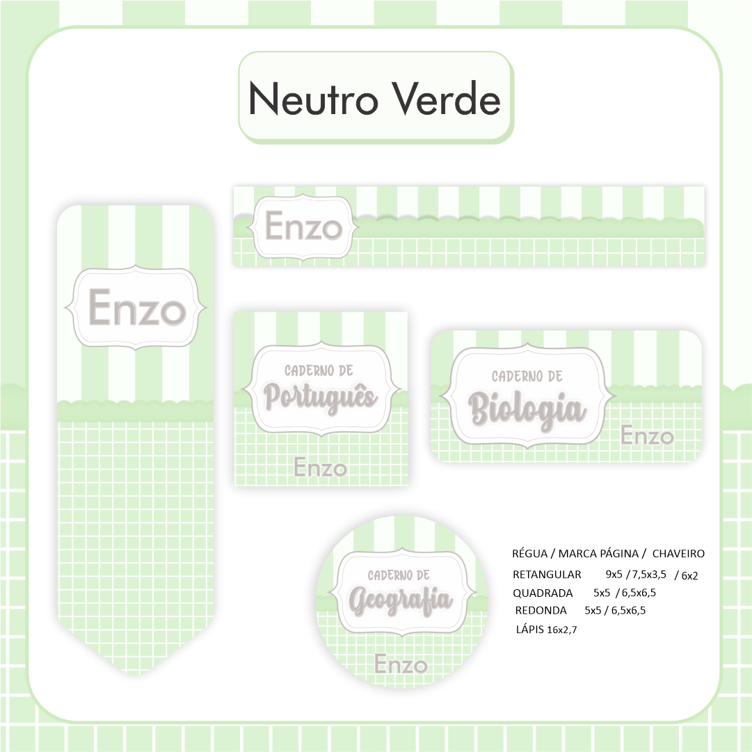 2 - NEUTRO VERDE Arquivo Etiqueta NEUTRO VERDE - Imagem 1