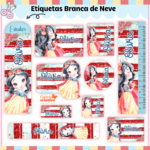Arquivo Etiqueta Escolar BRANCA DE NEVE