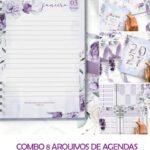 Arquivo Combo 8 Agendas 2027 Perm com/sem Versículos - Violeta