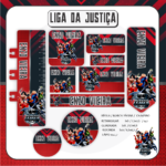Arquivo Etiqueta Escolar LIGA DA JUSTIÇA