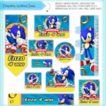 Arquivo Etiqueta Escolar  Sonic