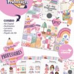 Kit Digital Dia dos Professores - Ilustrações e Papéis