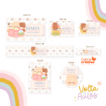 Arquivo Etiqueta Escolar KAWAII