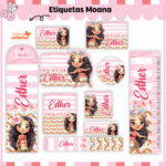 Arquivo Etiqueta Escolar MOANA
